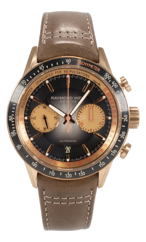 Raymond Weil Freelancer Chronograph 43.5mm Bronze Limited Edition 248/300 Watch