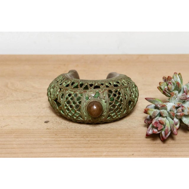 Antique Verdigris Copper African Currency Anklet For Sale In Los Angeles - Image 6 of 6