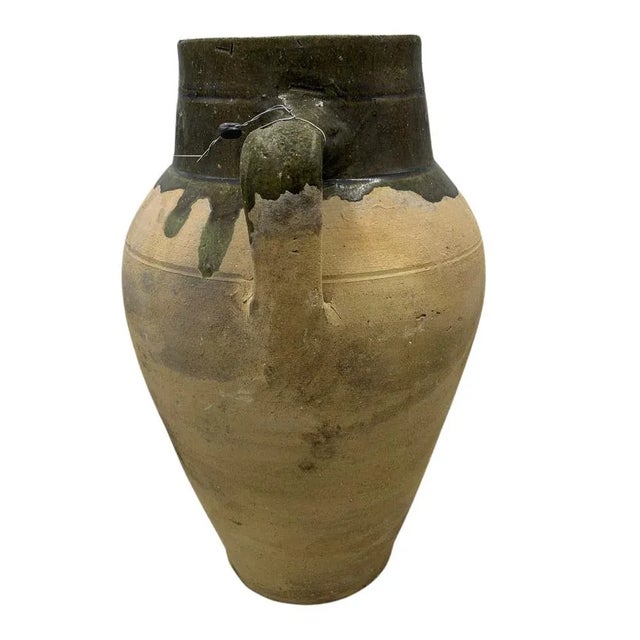 Vintage Turkish Terracotta Oil Jar For Sale - Image 4 of 6