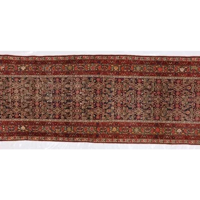 Textile 1900s Persian Ferahan Runner 3'2" X 17'2" For Sale - Image 7 of 13