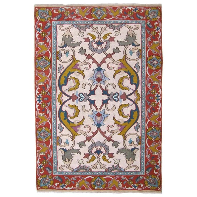 Transylvanian Flat Kilim Rug, 1920s For Sale - Image 10 of 10