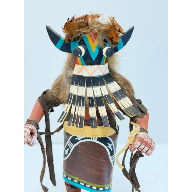 Vintage Broadface Hopi Kachina Doll by J. White, 11" Tall For Sale In Raleigh - Image 6 of 9