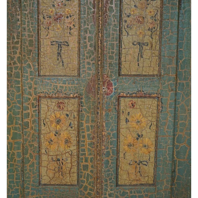 Mid 18th Century Antique Linen Wardrobe, 1738 For Sale - Image 5 of 18