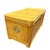 Wood Restored Mid-Century Split Reed Rattan & Pine Trunk W/ Brass Paktong Latch For Sale - Image 7 of 13