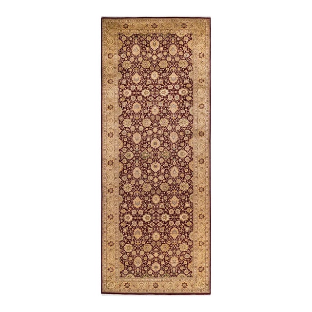 Red Mogul, One-of-a-Kind Hand-Knotted Area Rug in Red, 6' 2" x 16' 1" For Sale - Image 8 of 8