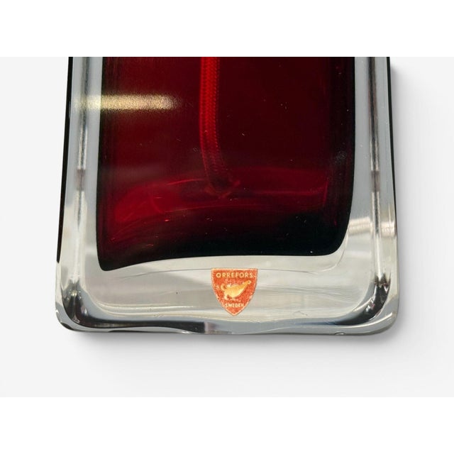Carl Fagerlund, Table Lamps, Red Glass, Sweden, 1950s For Sale - Image 10 of 10