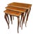 Antique Louis XV French Parquetry Top Nest of Tables, 1920s, Set of 3 For Sale - Image 4 of 8