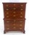 Bracket Feet Solid Mahogany Brass Pull Federal Style 7 Drawer High Chest Dresser MINT