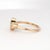 14k Gold Ring With Natural Diamond and Trillion-Cut Emerald, New For Sale - Image 11 of 18