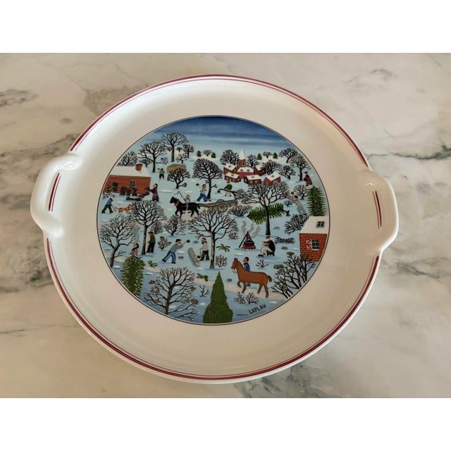 Pickle Dish: 10 3/16” by 6 3/8”. Tile Trivet: 6” by 6”. The tile was made in France. Stollen/Coffee Cake/ Sweet Bread...