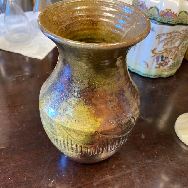 African 1970s African Pottery Vase For Sale - Image 3 of 9