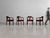 Edward Wormley, Dunbar, American Mid-Century Modern, Rare 'Horseshoe' Dining or Arm Chairs, Mahogany, Rosewood, Fabric,...