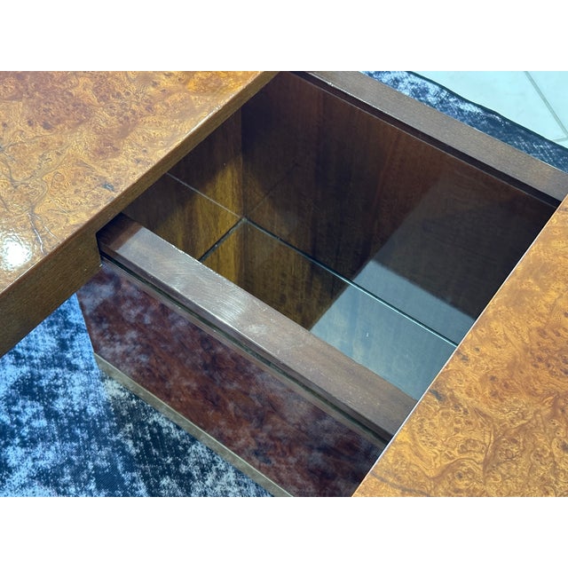 Vintage French Coffee Table in Elm Burl Wood, 1970 For Sale - Image 17 of 18