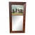 Petit Federal Style Mirror With a Painting of a Country House For Sale