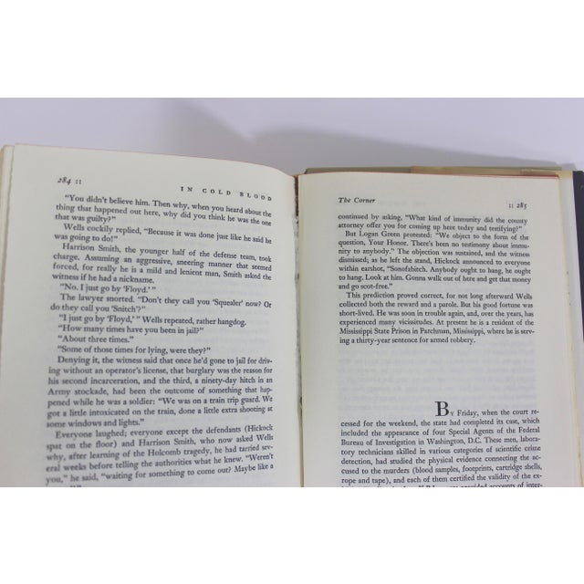 1965 Edition Truman Capote in Cold Blood Hard Cover With Dust Jacket For Sale - Image 10 of 10