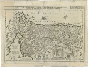 Antique Map of the Holy Land by Danckerts, 1710