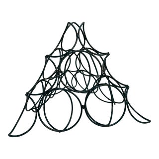 Mid Century Metal Display Stand for Oranges Fruit Pyramid For Sale