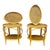 This is a pair of oval rattan side tables, dating to the 1970s. They are in the style of McGuire, with a thick hand-bent...