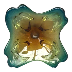 Mid Century Modern Free Form Art Glass Bowl
