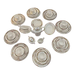 1960s Spode Harvard Porcelain China Set- 61 Pieces