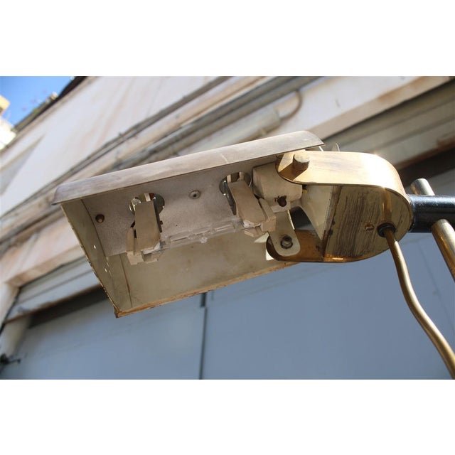 Minimalist Floor Lamp in Brass, Italy, 1970s For Sale - Image 3 of 12