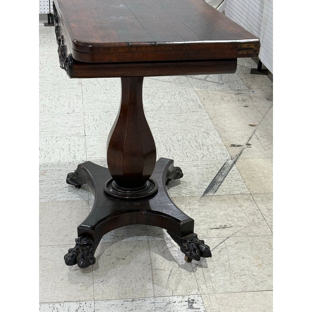 Mid 19th Century English George v Card Table For Sale - Image 9 of 12