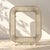 Vintage White Pleated Metal Photo Frame by Mathieu Matégot for Atelier Matégot, France, 1950 For Sale - Image 12 of 12