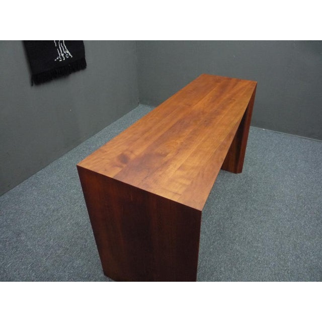 Asymmetric Desk in Cherry, 1980s For Sale - Image 9 of 18