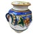 Large 1950s Hand-Painted Italian Vine Ceramic Jar with Bacchus Face For Sale In West Palm - Image 6 of 7