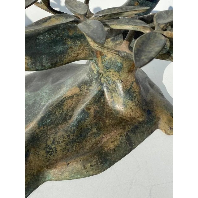 1970s Brass Bonsai Tree Coffee Table Attributed to Willy Daro For Sale In Los Angeles - Image 6 of 13
