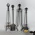 Vintage Wrought Iron Fireplace Set Floor Lamp with Tools, 1940s For Sale - Image 6 of 10