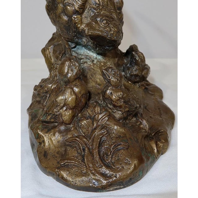 Vilavan, Pheasant and Her Young, Early 20th Century, Bronze For Sale - Image 13 of 18