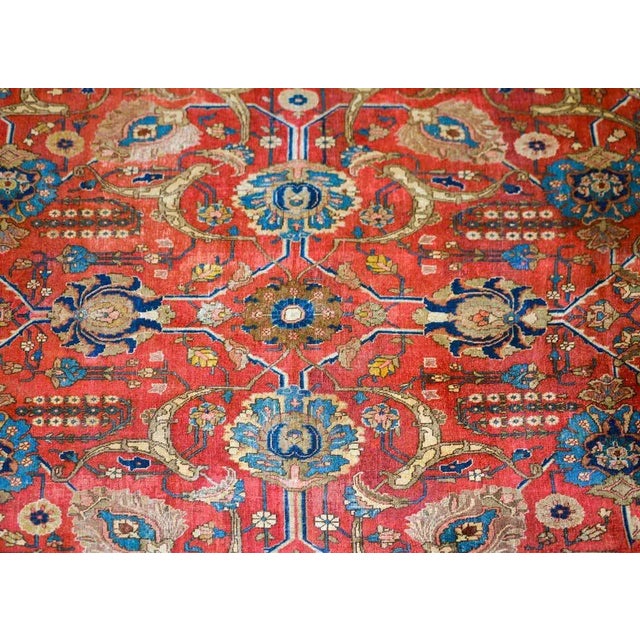 Early 20th Century Vintage Persian Tabriz Rug For Sale In Chicago - Image 6 of 13