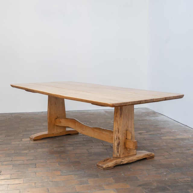 20th Century French Oak Dining Table, 1970 For Sale - Image 8 of 11