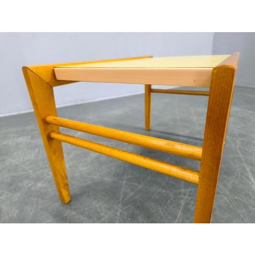 Mid-Century Beech Plant Stands with Umakart Tops, 1970s, Set of 2 For Sale - Image 12 of 15