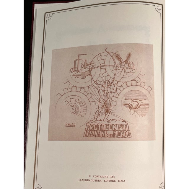 Italian Protagonisti Italiani Nel Mondo Stati Uniti D'America 1986 Limited Edition Book For Sale - Image 3 of 6
