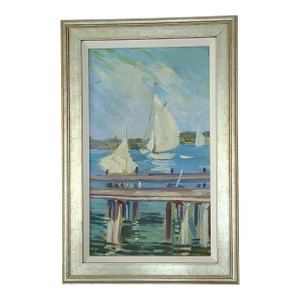 Original Oil Painting ‘Under Sail’, Framed