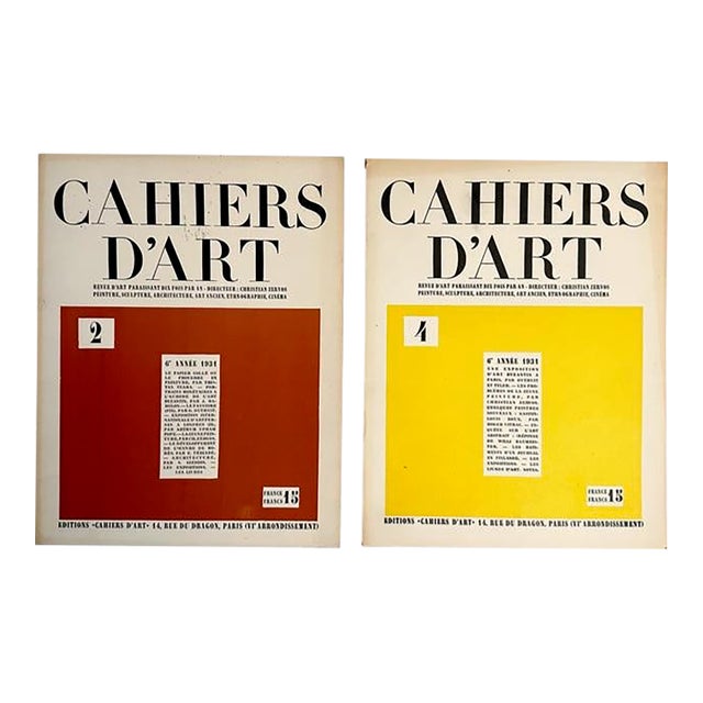 Cahiers D’Art – Issues No. 2 & 4 (6th Year, 1931)/Miró/Picasso/Matisse/Brancusi For Sale