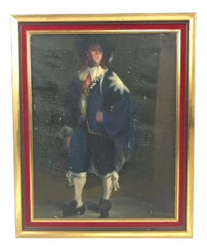 Vintage Oil Portrait of Dutch Man by Claudia Dobbins