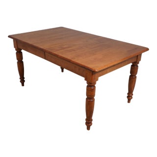 Nichols & Stone Solid Maple Country Dining Table For Sale