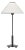 J. Randall Powers by Visual Comfort Signature Hackney 24" Cordless Buffet Lamp in Bronze with Linen Shade For Sale