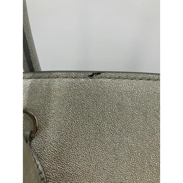 2000 - 2009 Ralph Lauren Silver Leather Rickey Bag For Sale - Image 5 of 11