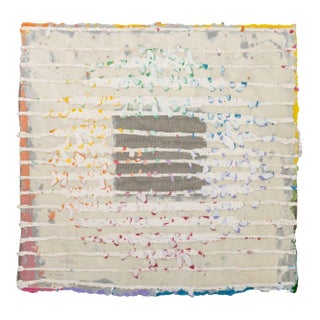 Elfi Schuselka Abstract Composition Acrylic & Mesh For Sale