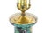 Exquisite Mid-20th Century Chinese Famille Noir Porcelain Table Lamp / Wood Base For Sale In New York - Image 6 of 12