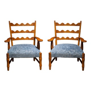 Armchairs and Coffee Table by Paolo Buffa, 1950, Set of 3 For Sale