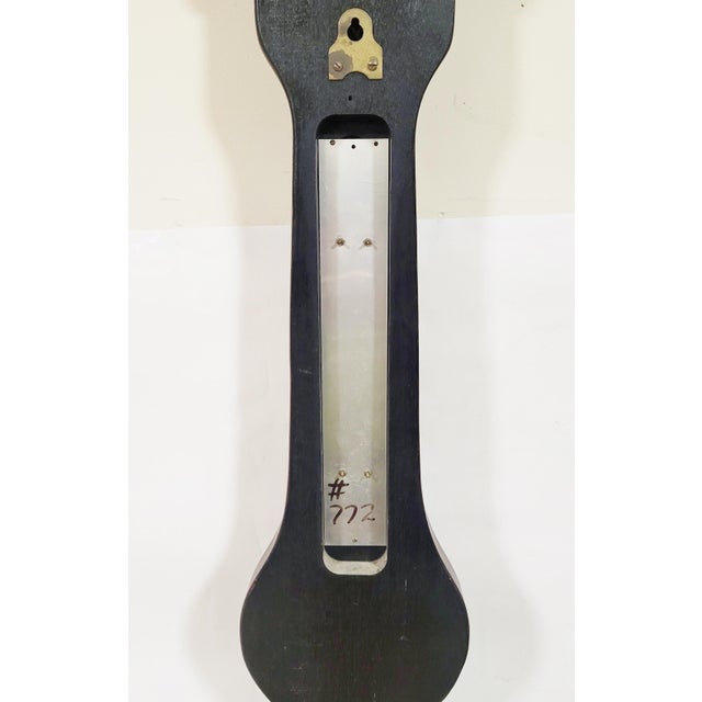 Vintage 20th C English Style Conch Shell Carved Barometer For Sale - Image 11 of 12