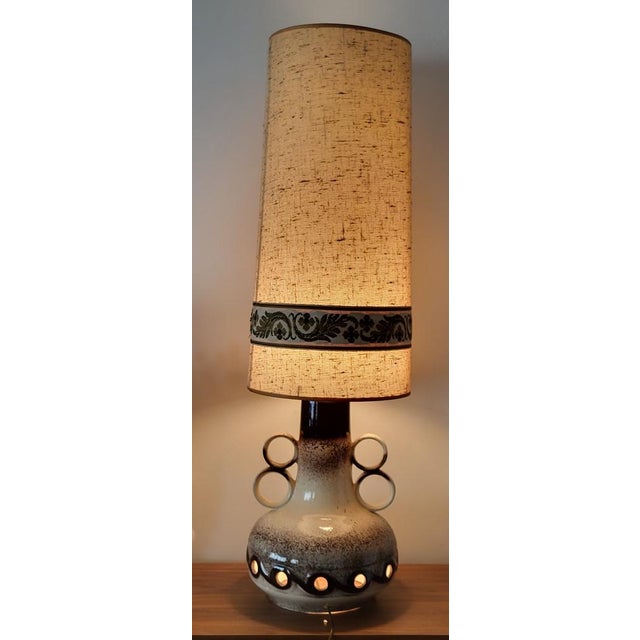 1960s West German Ceramic Floor Lamp, 1960 For Sale - Image 5 of 16