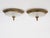 Elevate your ceiling with this stunning pair of vintage flush mount fixtures, maded in Spain during the 1960s. These...
