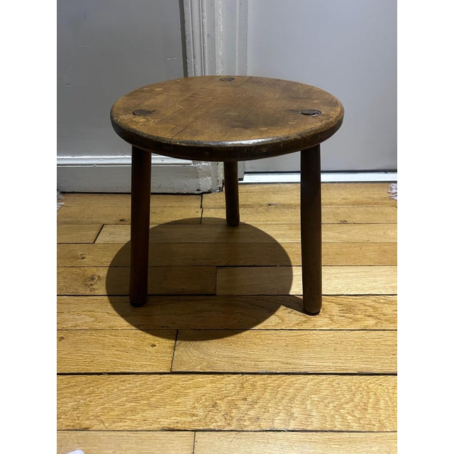 Scandinavian Brutalist Stool, 1950s For Sale - Image 10 of 10