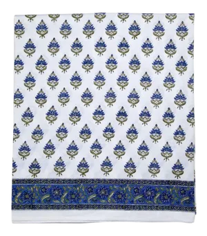 Blossom Full Bed Blue Fitted Sheet